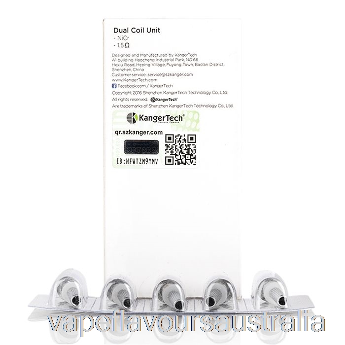 Vape Australia Kanger Dual Unit Replacement Coils 1.5ohm Coils